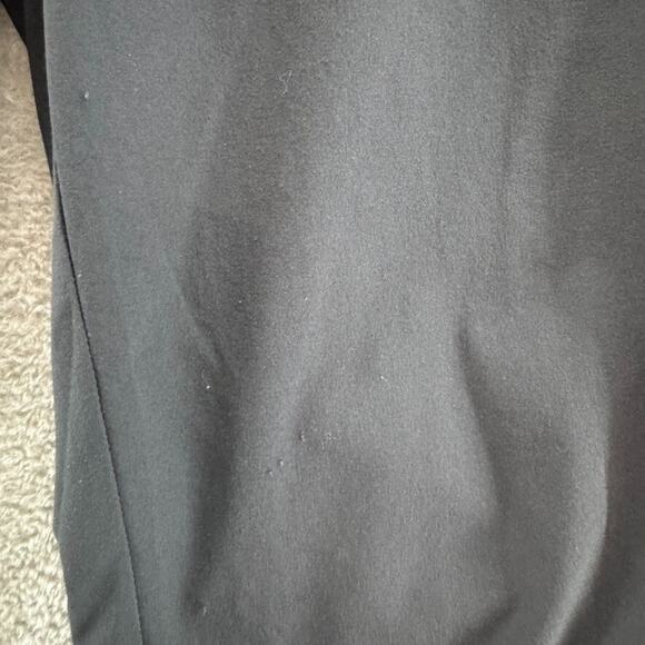 Athleta Pants Womens 6 Black Pull On Elastic Waist Mid Rise Straight Rushed Hem - Picture 10 of 16